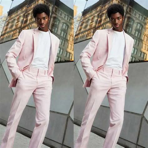 Pink Latest Coat Pants Design Men Suits For Wedding Prom Business Groom Tuxedo 2 Piece Terno