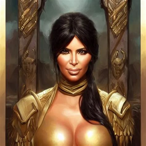 Kim Kardashian As A Fantasy D D Character Portrait Stable Diffusion