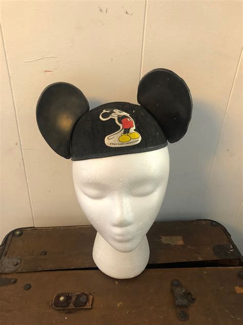 Vintage Mickey Mouse Ears Hat from Walt Disney Productions | Etsy