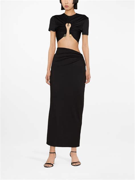 Christopher Esber Ruched Quartz Crop Top Eraldo JP