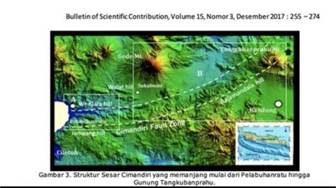 Mengenal Sesar Cimandiri Penyebab Gempa Cianjur Bentuk Petanya