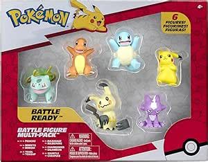 Amazon Paquete De Figuras De Batalla Pok Mon Incluye Pikachu