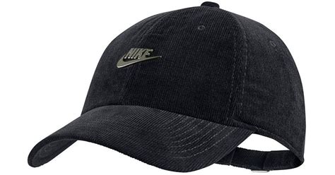 Nike Sportswear Heritage Corduroy Baseball Cap in Black for Men - Lyst