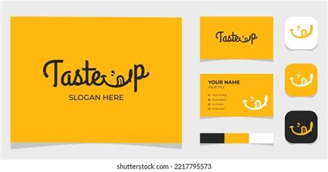 Template Logo Creative Logotype Taste Letter Stock Vector Royalty Free