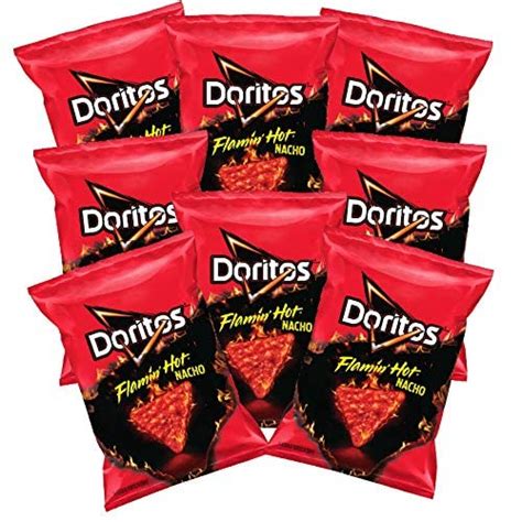 Doritos Flamin Hot Nacho Flavored Tortilla Chips Ounce Pack Of Nacho Cheese