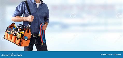 Plumber Hands With Tools Stock Image Image Of Lifestyle 88013203