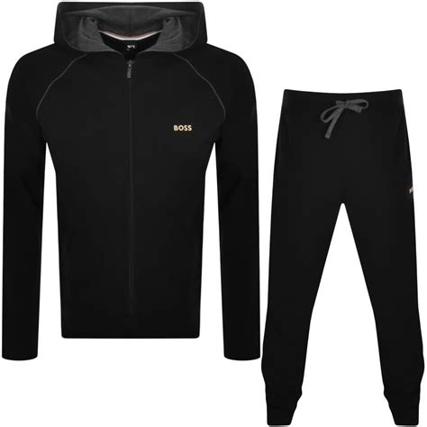 Boss Bodywear Lounge Hooded Tracksuit Black Mainline Menswear