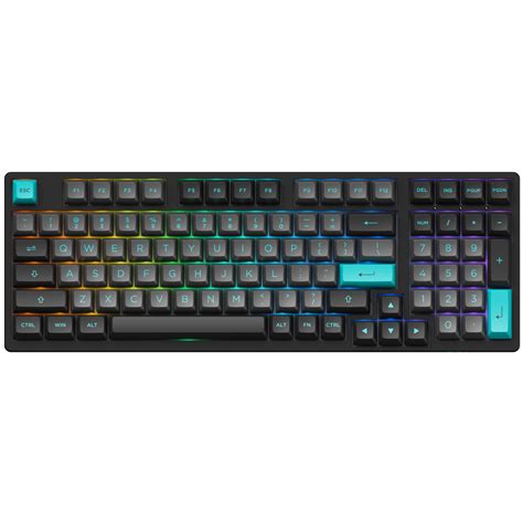 Buy Akko 3098N Black Cyan RGB Hot Swap Wireless TTC Silent Brown 6925758618328 PC Case