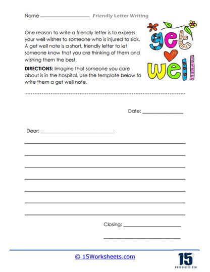 Friendly Letter Writing Worksheets Worksheets Library