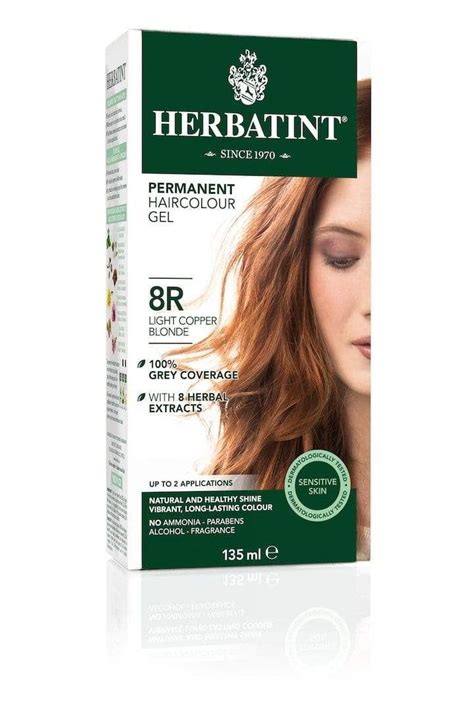 Herbatint Permanent Herbal Haircolor Gel R Light Copper Blonde