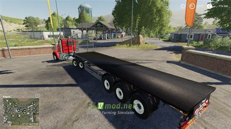 Mод на Fliegl Flatbed Round Square Autoload для игры Farming Simulator 2019