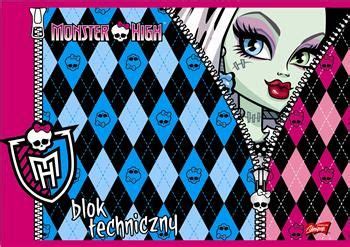 Unipap Blok Techniczny A Monster High Ceny I Opinie Ceneo Pl