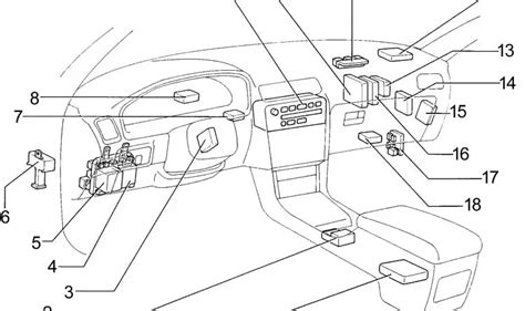 Lexus Es 300 Xv10 1991 1996 Caja De Fusibles Esquema Fusibles Diagrama