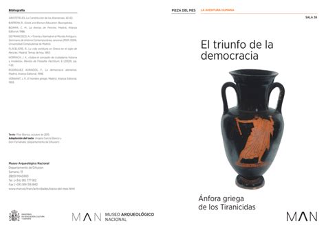 El Triunfo De La Democracia Museo Arqueológico Nacional