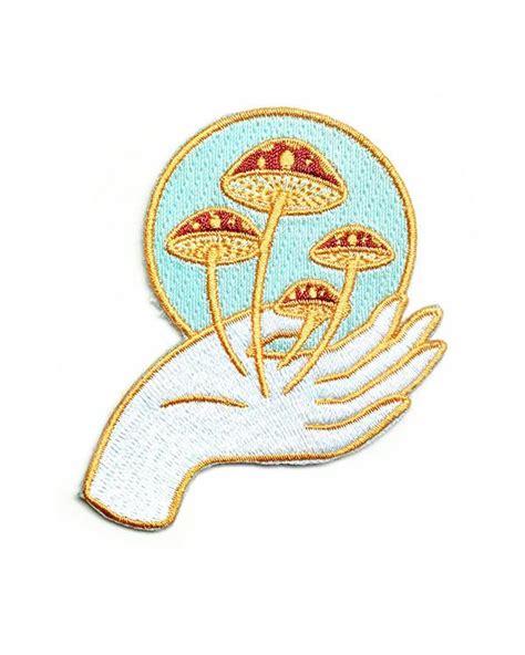 Nurture Nature Mushrooms Patch Cute Patches Embroidered Patches