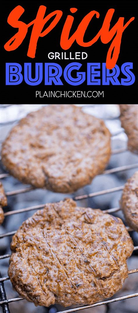 Spicy Hamburgers Crazy Good Burger Hamburger Meat Seasoned With