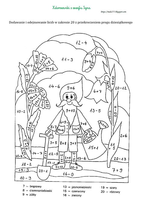 Kolorowanki Matematyczne Blog Edukacyjny Dla Dzieci Kolorowanki Hot