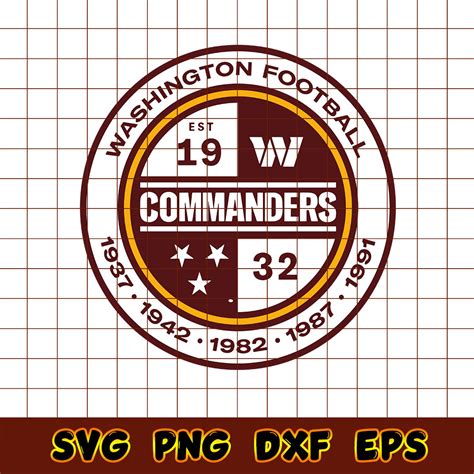 Washington Commanders Circle Logo Svg Washington Commanders Inspire