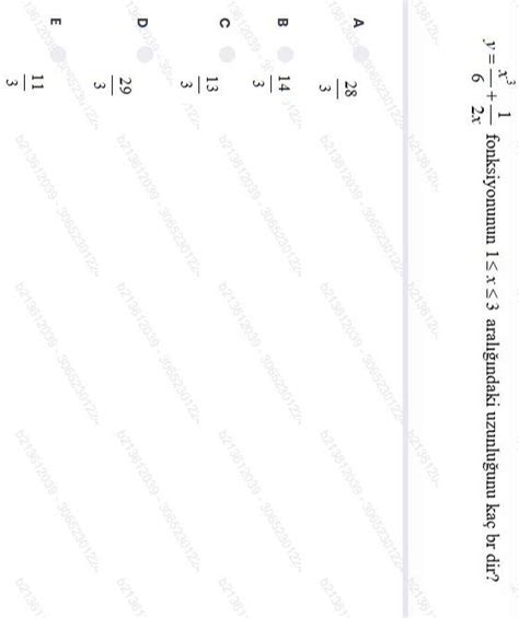 y=6x3+2x1 fonksiyonunun 1≤x≤3 aralığındaki uzunluğunu | Chegg.com