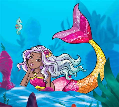 Barbie Sereia Dreamtopia Veja Como Colorir Este Desenho Da Boneca