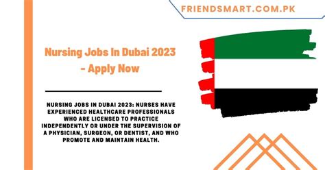 Nursing Jobs In Dubai Apply Now