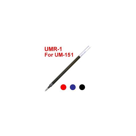 Uni UMR 1 Gel Pen Refill For UM 151 Black Blue Red 668 Limited