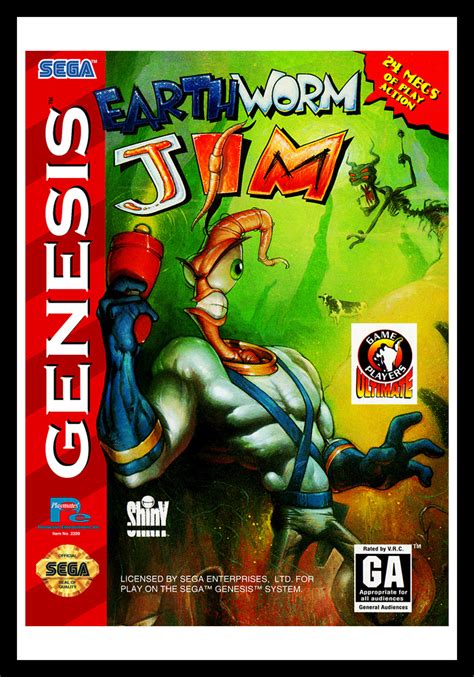 Genesis – Earthworm Jim - Retro Game Cases 🕹️