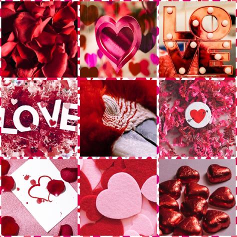 Love Red Pink Valentine S Hearts Heart Ascetic Flowers Graphic