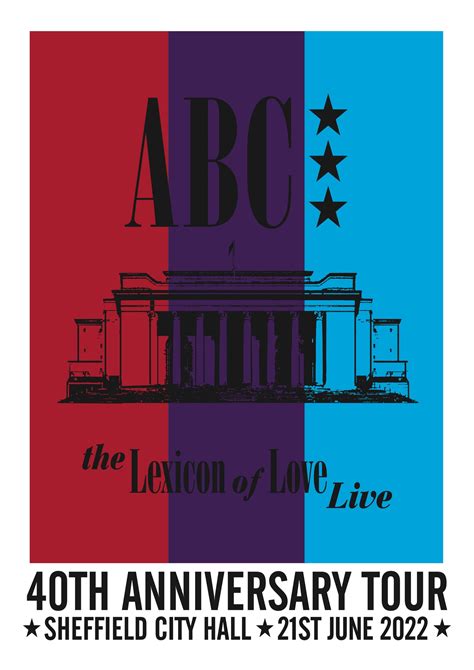 Abc Lexicon Of Love Live At Sheffield City Hall Limited Edition A3