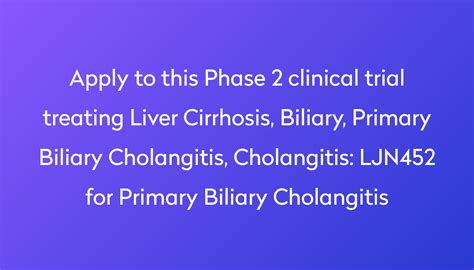 Ljn452 For Primary Biliary Cholangitis Clinical Trial 2022 Power