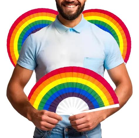 Abanicos Grande Tela Bandera Lgbt Pride Orgullo Gay Peric