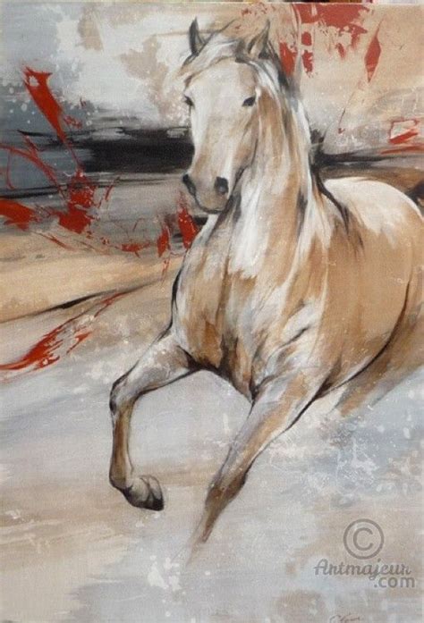 Cheval Peinture X Cm Par Cyril R Guerre Acrylique Sur