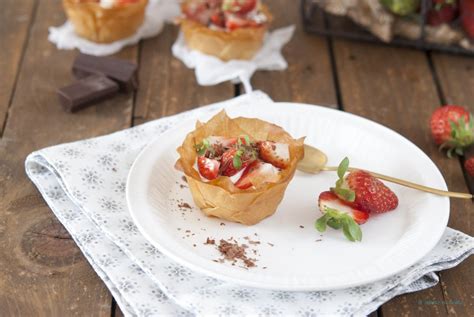 Receta Tartaletas De Pasta Filo Con Fresas Y Yogur Bodas