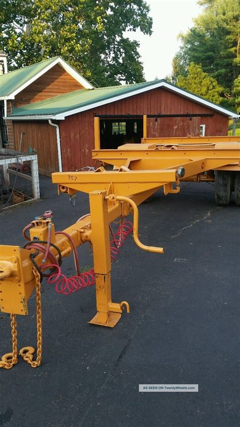 Pole Trailer 2007 Butler 15000gvwr Utility Grapple Log Lumber Trusses