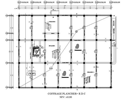 Floor Formwork Design In Detail AutoCAD 2D Drawing CAD File Dwg File