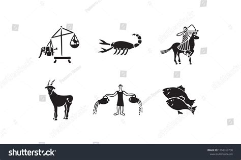 Juego De Iconos Zodiacales Para La Vector De Stock Libre De Regal As