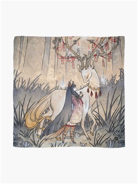 "The Wish - TeaKitsune Fox Yokai" Scarf for Sale by TeaKitsune | Redbubble