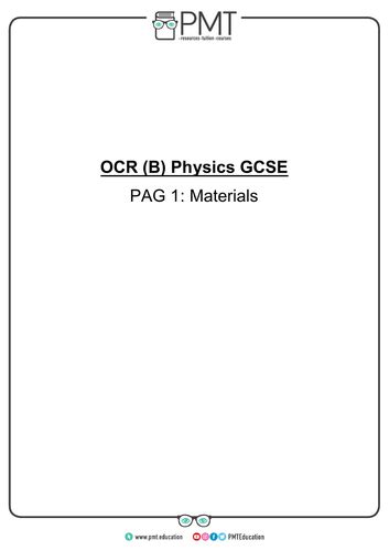 OCR (B) GCSE Physics Practical Notes | Teaching Resources