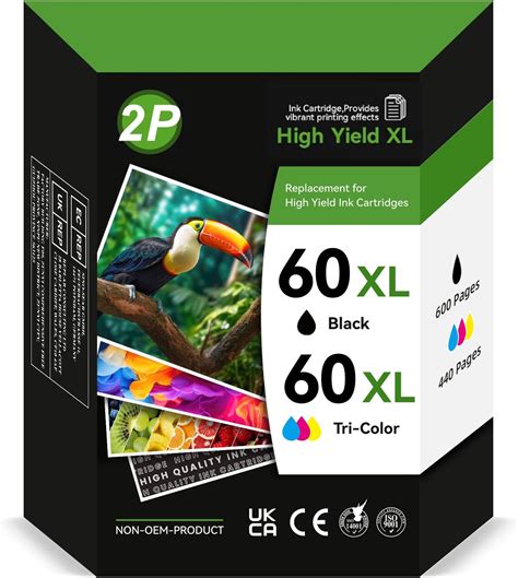 Amazon SuperInk Remanufactured Ink Cartridge Replacement For HP 60