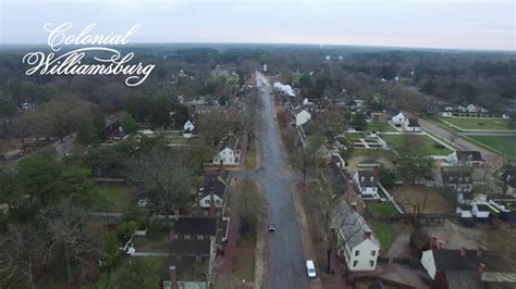 An Aerial View Of Colonial Williamsburg Youtube