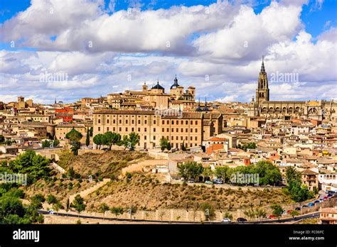 Toledo Spain Old Town City Skyline Stock Photo Alamy