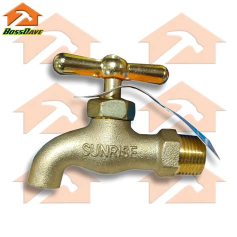 Sunrise Brass Faucet With Hose Bibb And Plain Bibb Lazada Ph