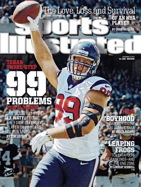 Houston Texans Defensive End Jj Watt On This Weeks Si Cover Sports Illustrated