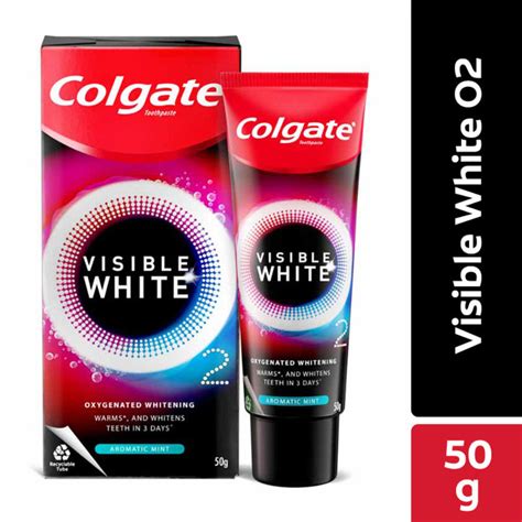 Colgate Visible White O2 Teeth Whitening Toothpaste Aromatic Mint