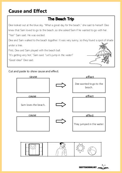 Cause and Effect Practice Worksheets - Worksheets Library