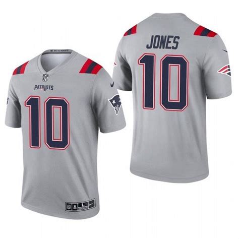 Patriots Mac Jones Inverted Gray Jersey – US Sports Nation