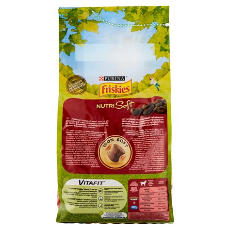 PURINA FRISKIES Cane Secco Crocchette Vitafit Nutri Soft Con Manzo