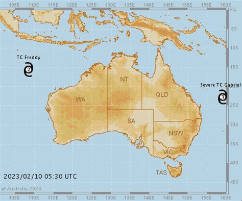 Bureau Monitors Tropical Cyclones North Of Australia Australian