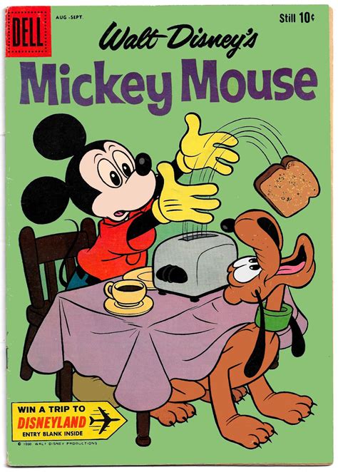 Mickey Mouse Aug Dell Comics Fn All Paul Murry