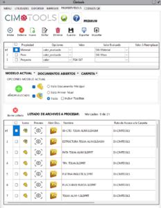 PropertyTools Gestión de propiedades avanzadas SolidWorks Cimtools